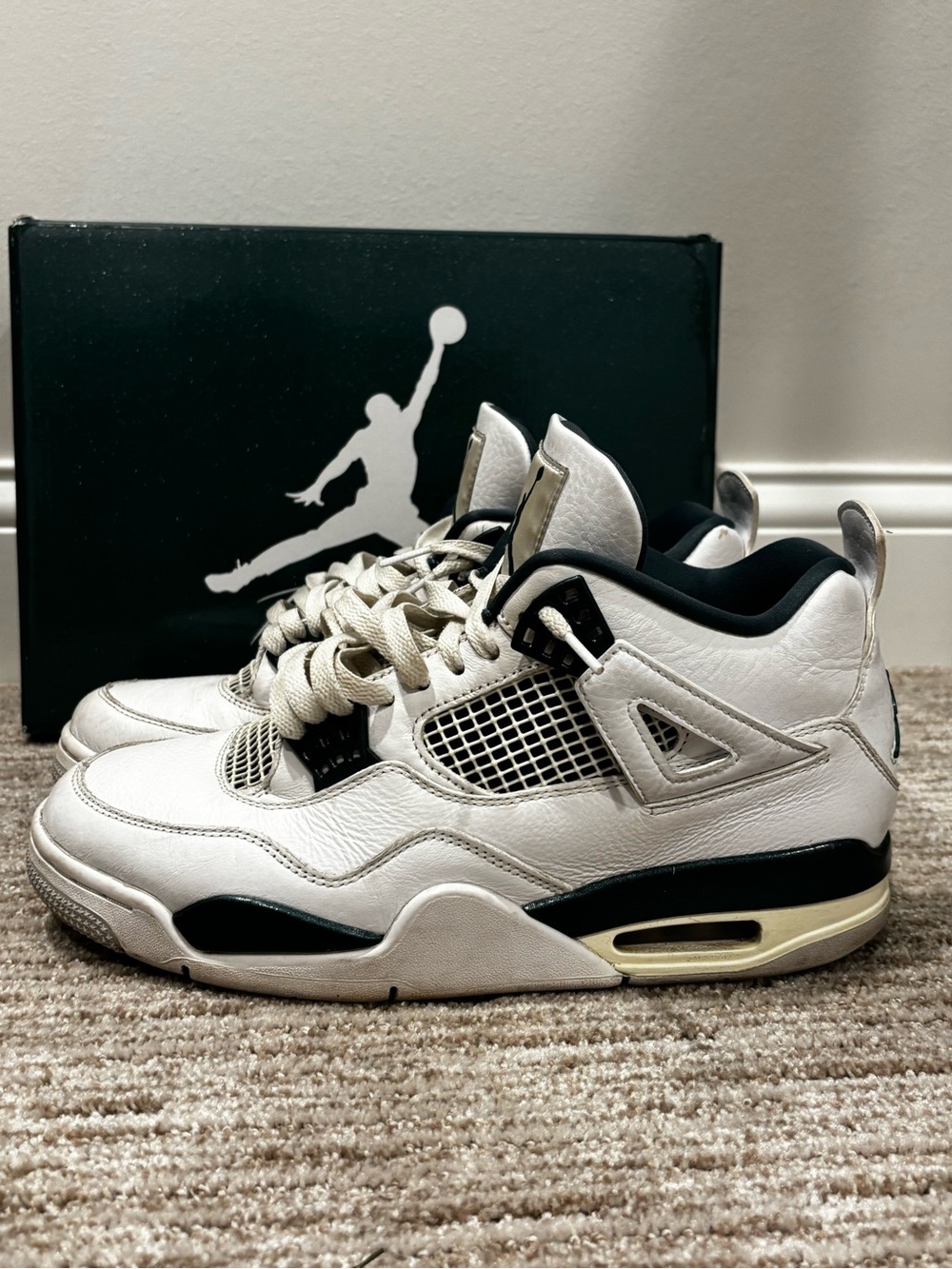 Nike Air Jordan 4 Retro Men’s  Oxidized Green Basketball Shoes